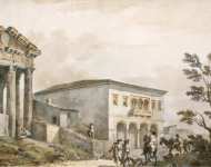 Clerisseau Charles-Louis Temple of Augustus in Pola - Hermitage